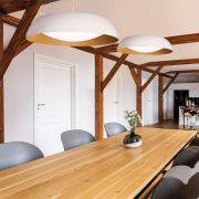 Colgante Noruega Led Blanco Interior Madera