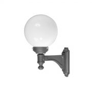 Aplique Exterior Aluminio Globo Luz Led E27