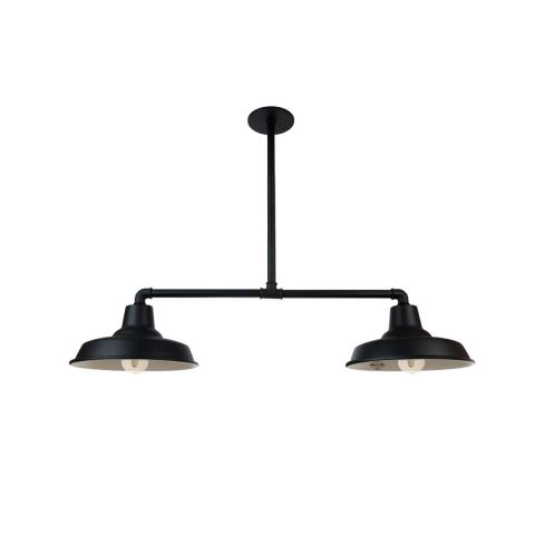 Colgante Industrial Con Barrales de Acero Led E27