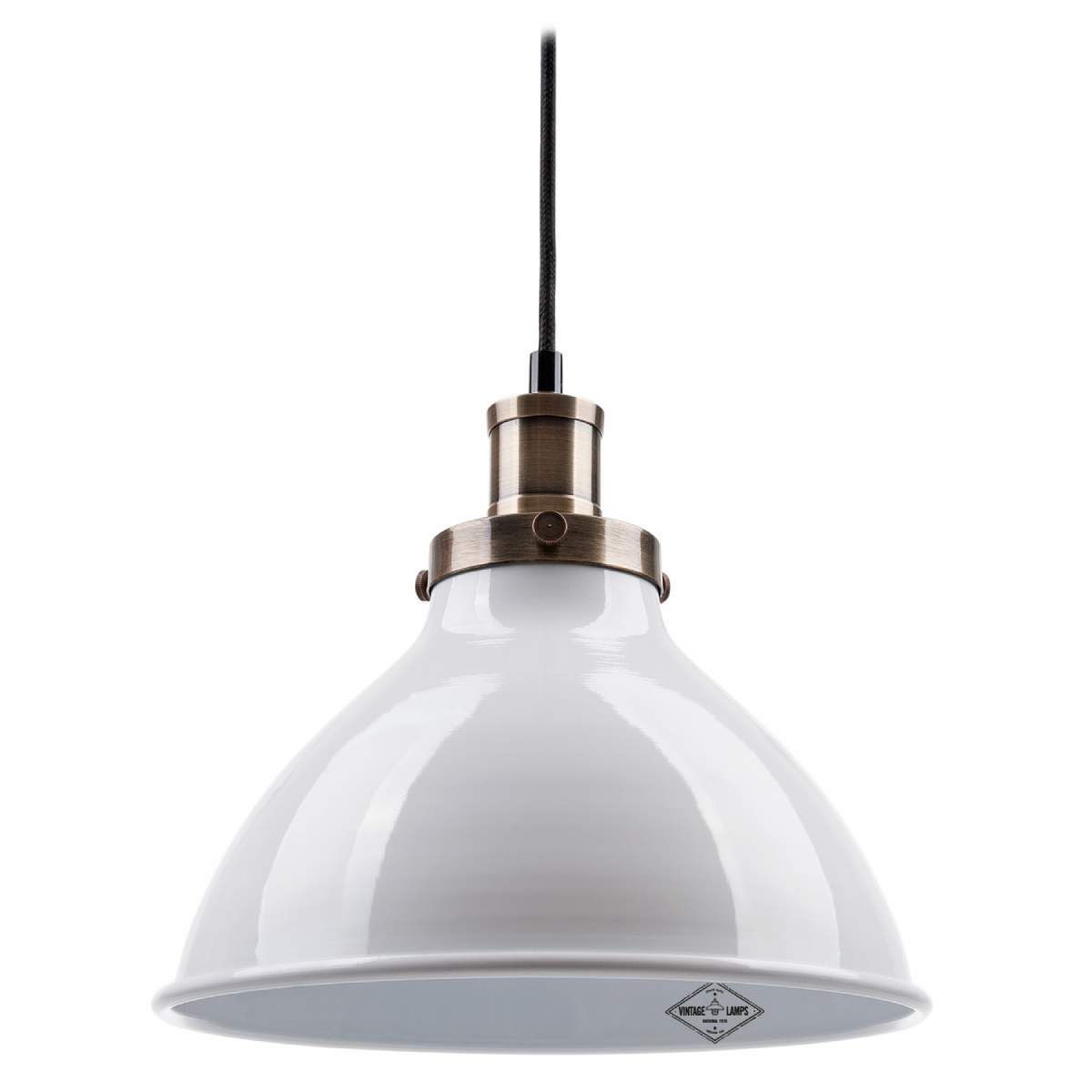 Colgante Vintage Acero Campana Redondeada Led Rosca Común E27