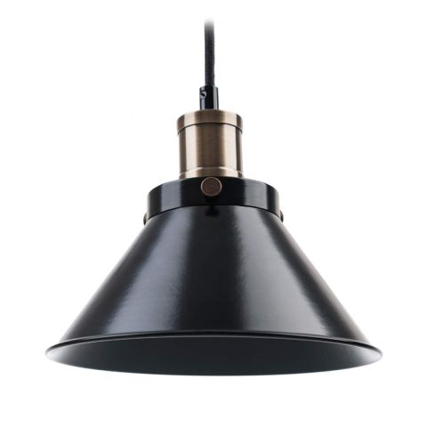 Colgante Vintage Acero Luz Led Rosca Común E27