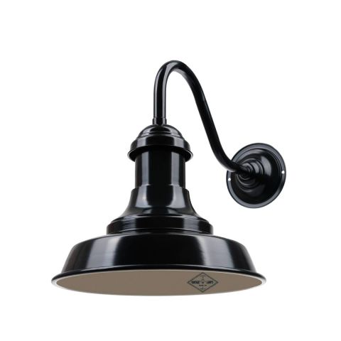 Aplique Classic Acero Brazo Curvo Luz Led Rosca Común E27 7W