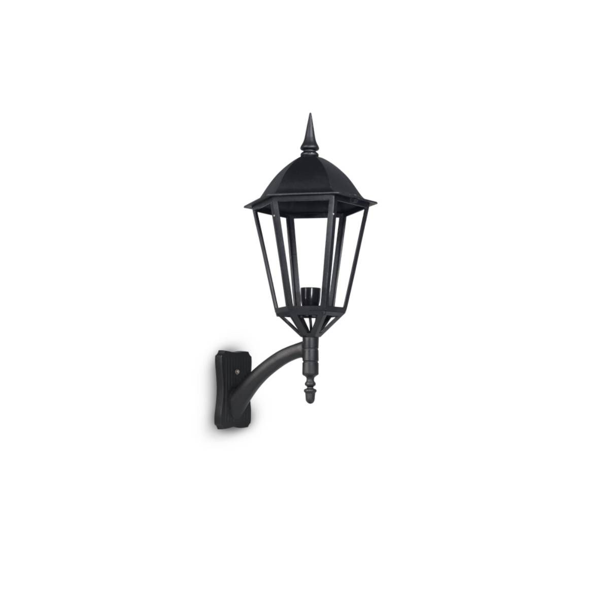 Aplique Exterior Farol Hexagonal Con Ménsula Luz Led E27 70W
