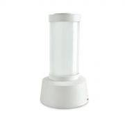 Aplique Exterior Minifaro para Piso Aluminio 20cm Opal