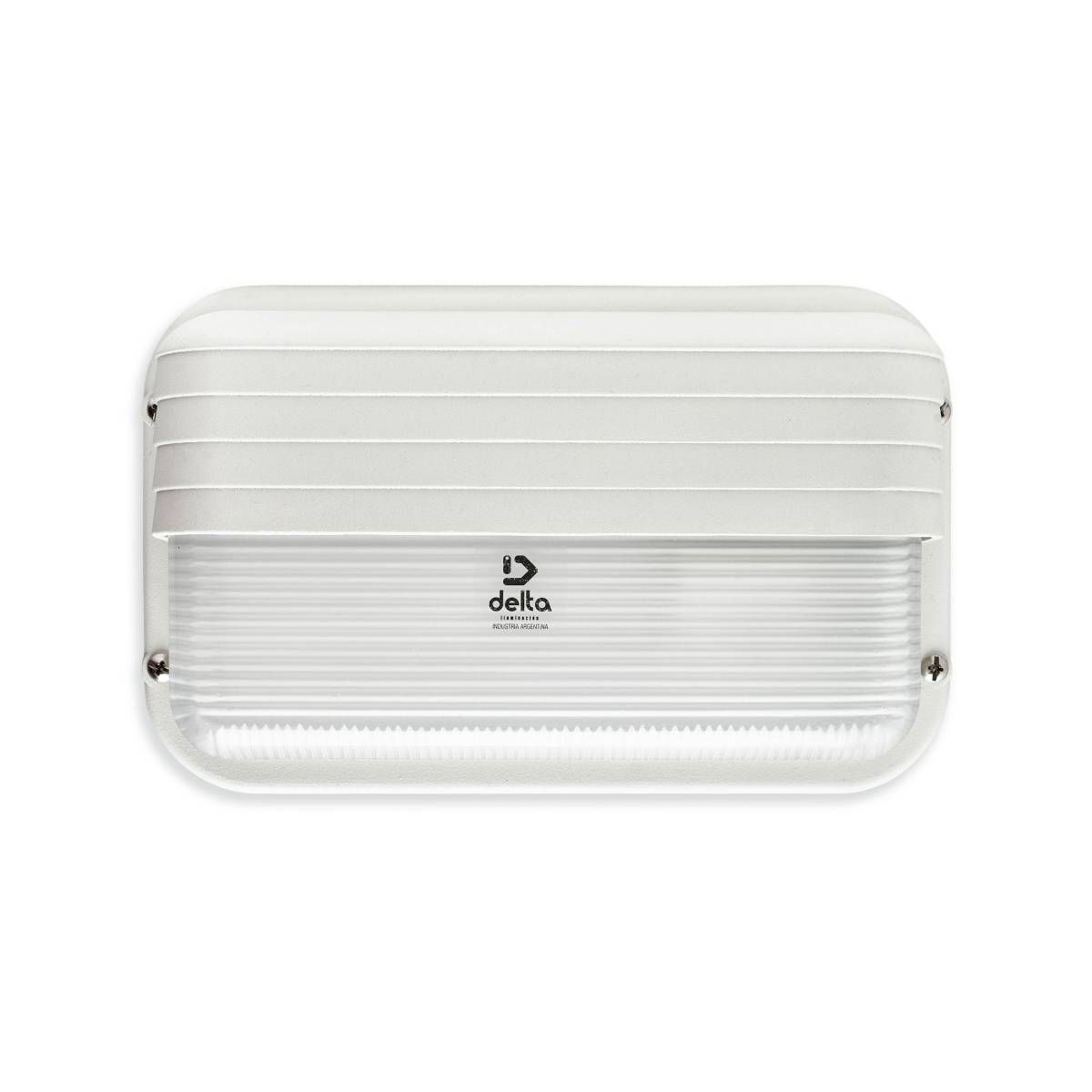 Aplique Exterior Rectangular Con Visera Aluminio