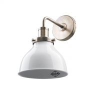 Aplique Vintage Redondo Acero Luz Led Rosca Común 7W