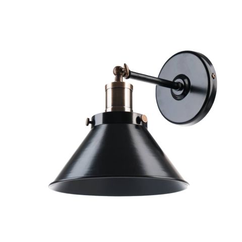 Aplique Vintage Triangular Acero Luz Led Rosca Común 7W