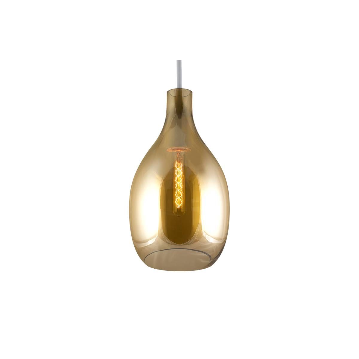 Colgante de Cristal Luz Vintage Filamento E27 8W