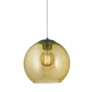 Colgante De Vidrio Globo Luz Vintage Filamento E27 8W