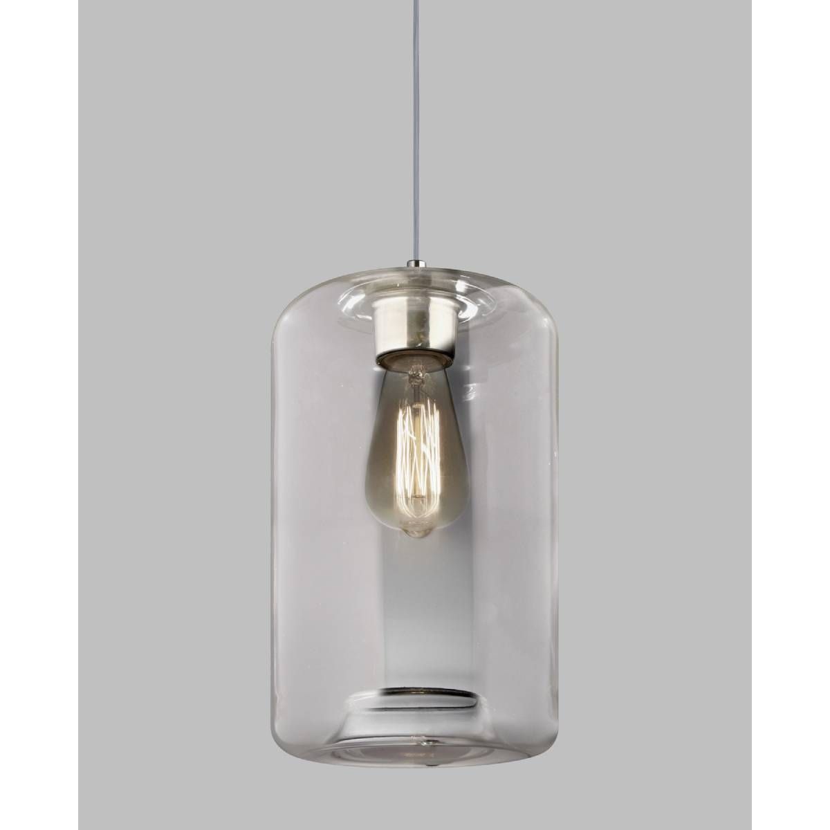 Colgante de Vidrio Rolo Luz Vintage Filamento E27 8W