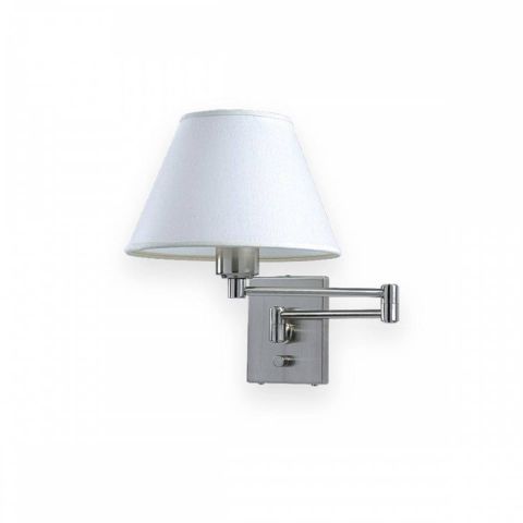 Aplique Con Brazo Articulado Y Pantalla Luz Led Rosca Común 9W