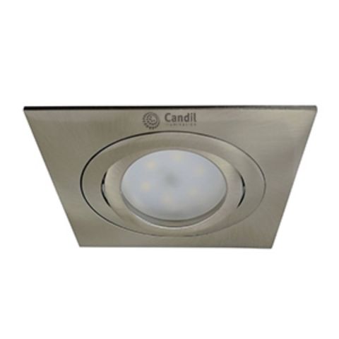 Embutido Móvil Aluminio Fidel Cuadrado Dicroica Led 220V