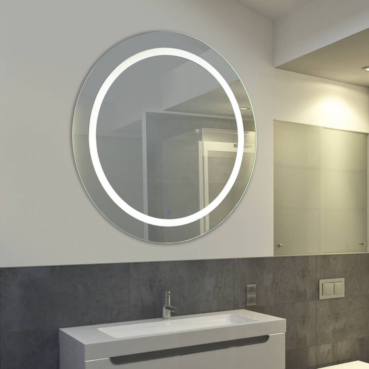 Espejo Redondo Baño Con Luz LED
