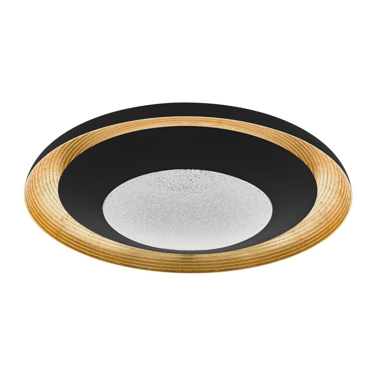 Plafón Canicosa Redondo Acero y Símil Madera Led integrada 220V 25W