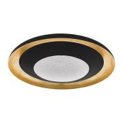 Plafón Canicosa Redondo Acero y Símil Madera Led integrada 220V 25W