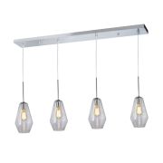 Colgante Cali Tulipas de Vidrio Rombo Lámpara Filamento Led 8W