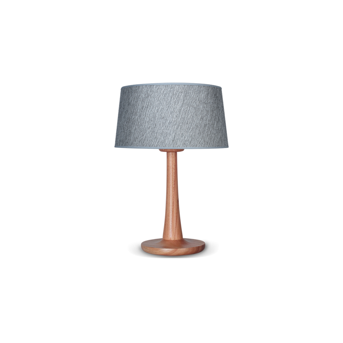 Lámpara De Mesa Nórdica Lenga Mate - Lino Gris Lámpara E27 220V 7W