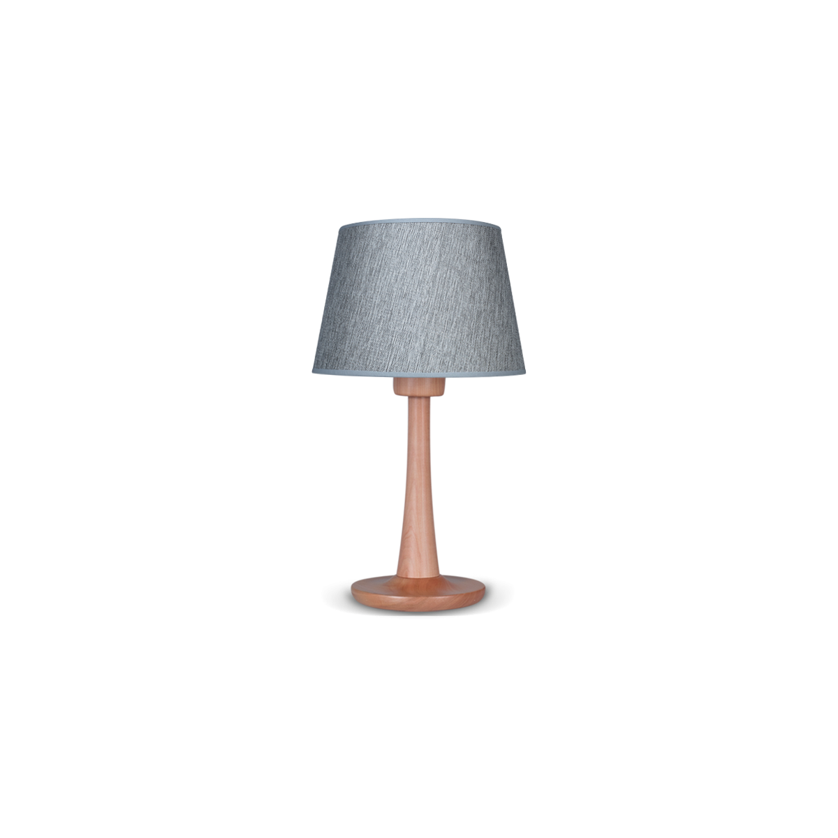 Lámpara De Mesa Nórdica Lenga Mate - Lino Gris Lámpara E27 220V 7W