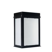 Medio Farol De Pared Rectangular Hierro Lámpara E27 220V 7W