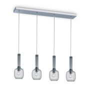 Colgante Namur Vidrio - Metal 4 Luces Lámpara E27 220 V 4x7W