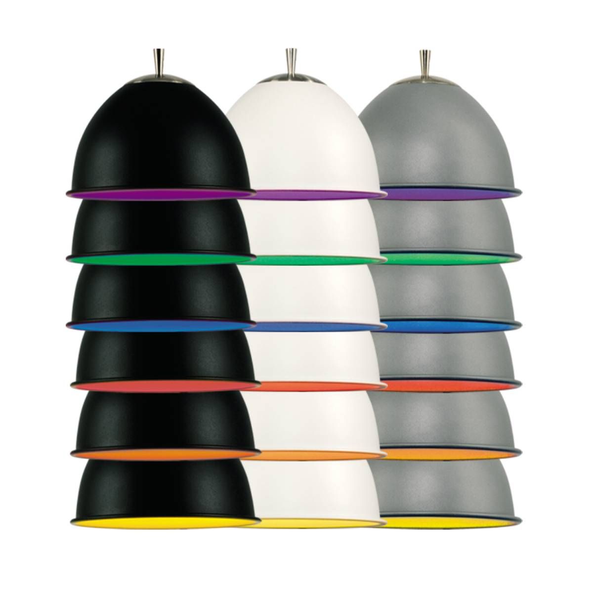 Colgante Kow - Kow Aluminio Colores Lámpara Led E27 220V 7W