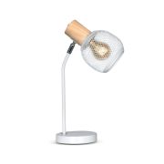 Lámpara De Mesa  Osaka Metal - Madera Luz Led E27 220V 7W