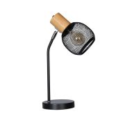 Lámpara De Mesa  Osaka Metal - Madera Luz Led E27 220V 7W