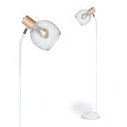Lámpara De Pie Osaka Metal - Madera Led 220V E27 7W