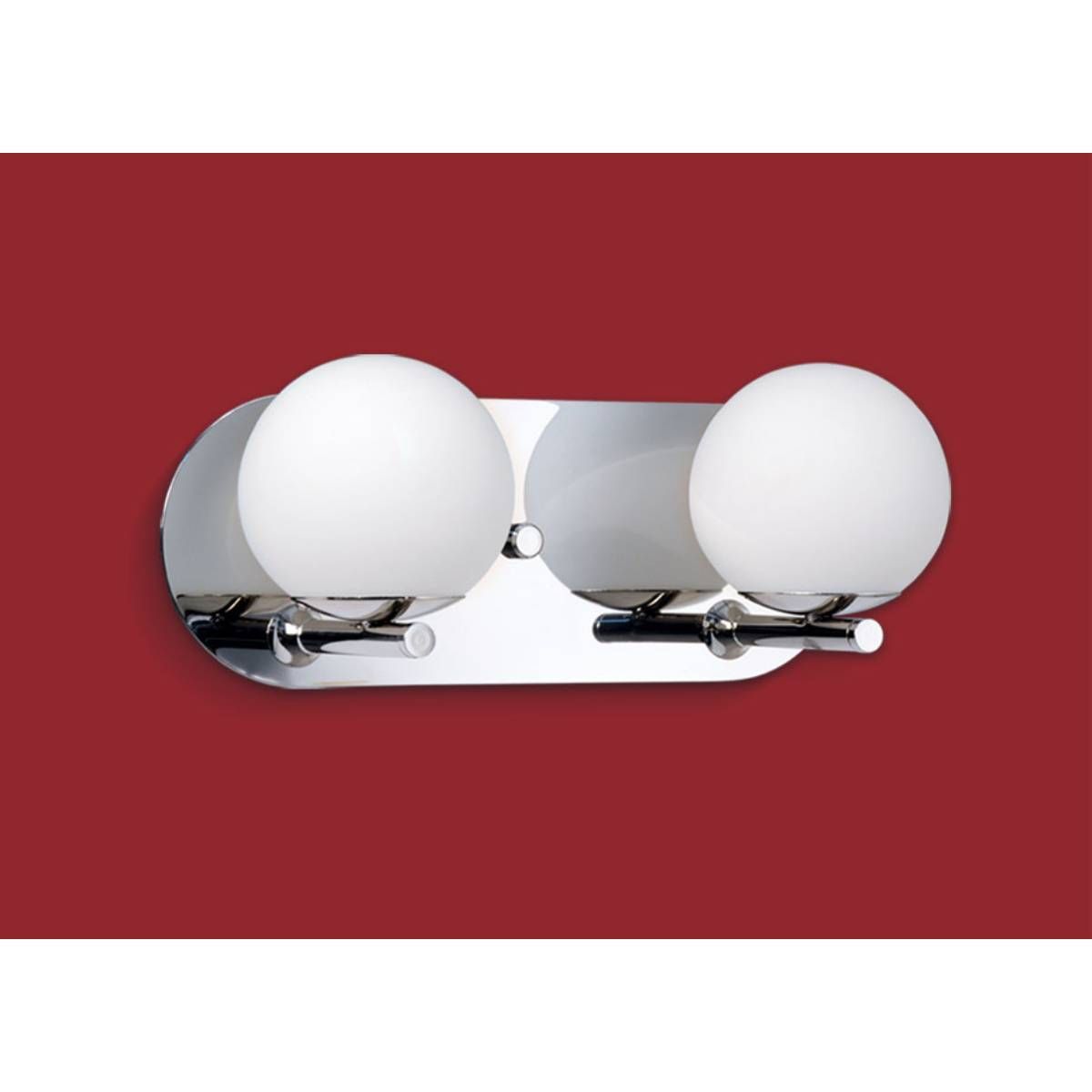 Aplique Relleu Cromo Vidrio Opal Lámpara Bi Pin Led G9 220V 4W