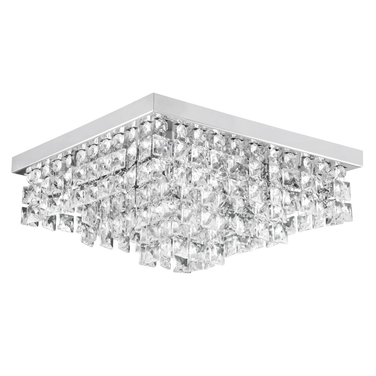 Plafon Cuadrado Piazza Pietra Cristal Lámpara led G9 220V 8x4W