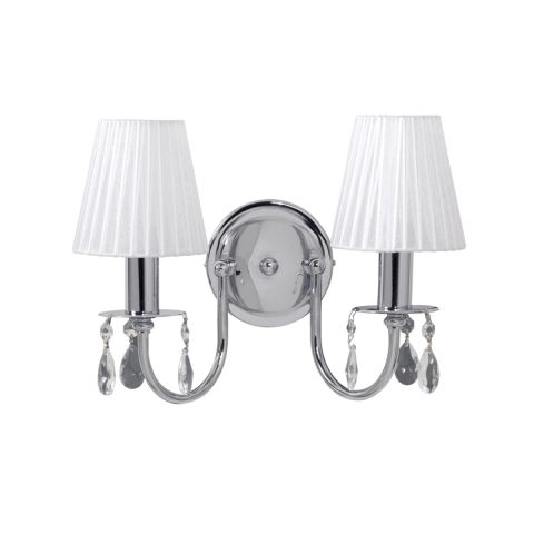 APlique Amelie Con Pantallas Y Caireles  Velita Led E14 220V 5W