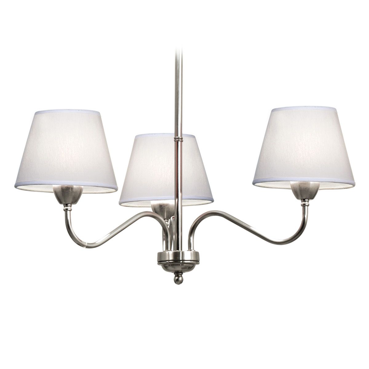 Araña Any Pantallas Cónicas Lámpara LEd E27 220V 3 x 7W