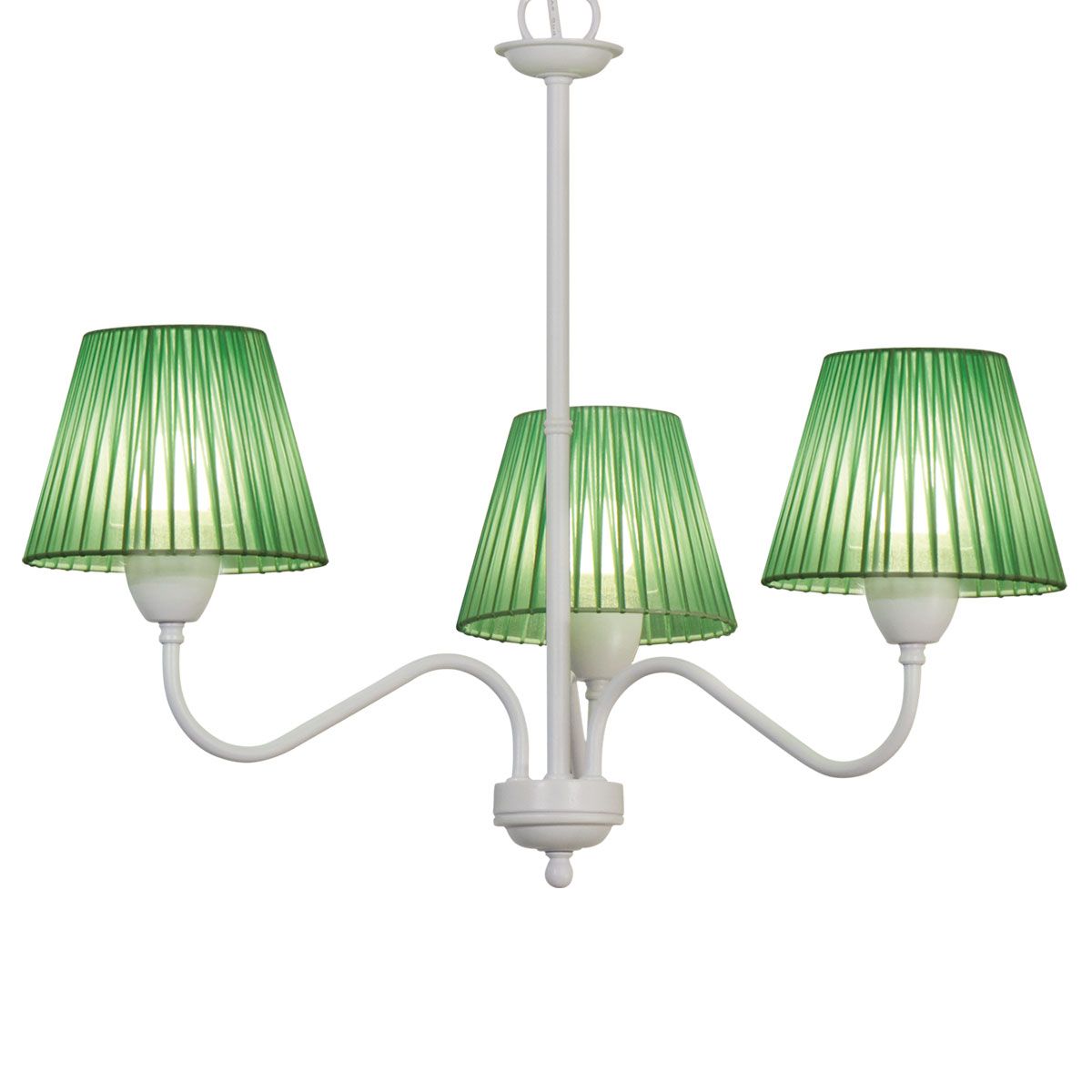 Araña Any Pantallas Cónicas Lámpara LEd E27 220V 3 x 7W