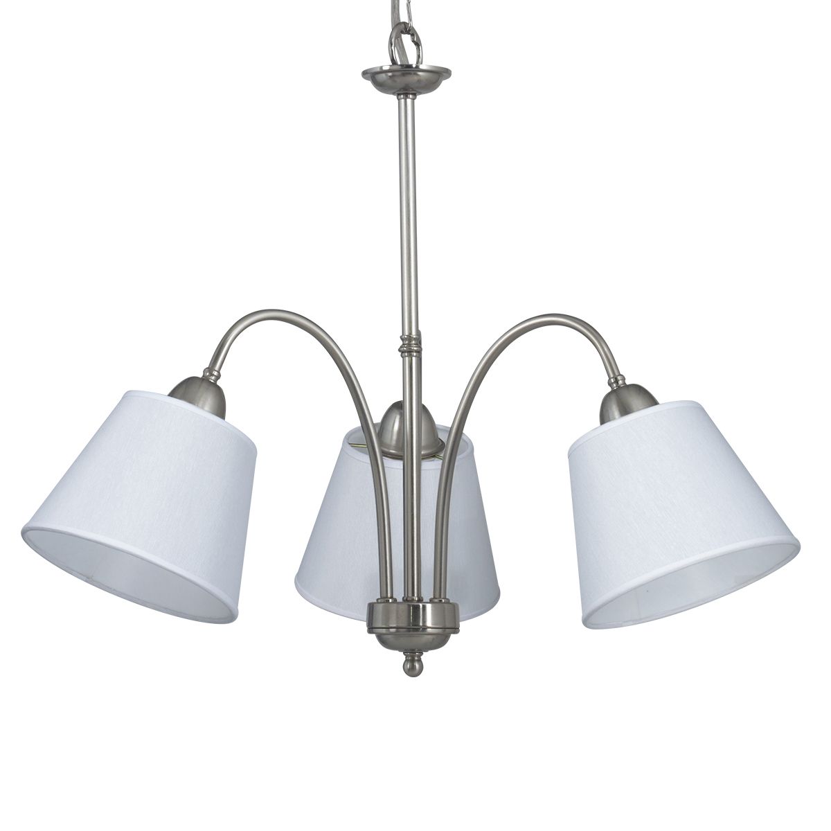 Araña Leila Pantallas Cónicas Lámpara LEd E27 220V 3 x 7W