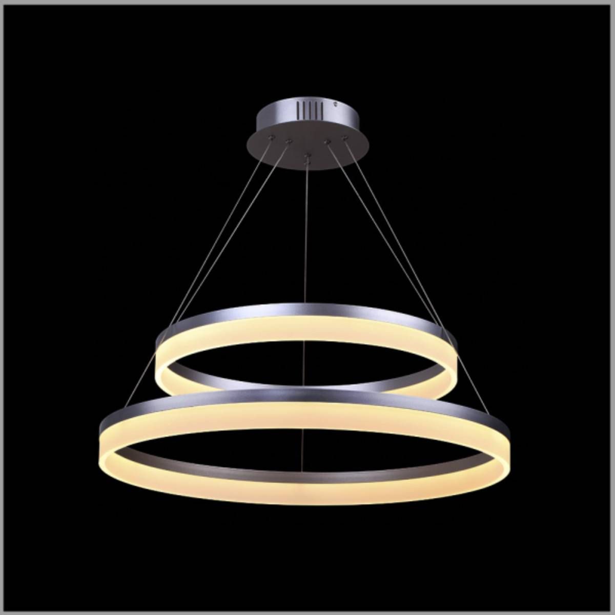 Colgante Alliance Anillos Color Plata Led Integrada 220V 126W