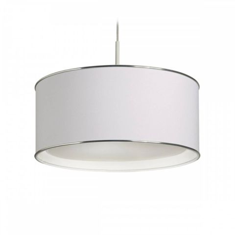 Colgante Anouk Pantalla Cilíndrica y Virola Lámp Led E27 220V 2 x 10W