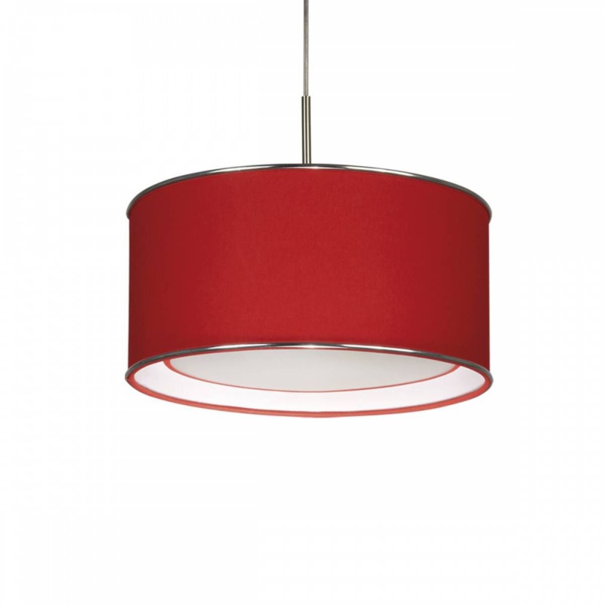 Colgante Anouk Pantalla Cilíndrica Y Virola Lámpara Led E27 220V 10W