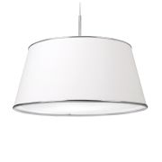 Colgante Ulma Cónica Con Virola Plata Lámparas Led E27 220V 10W