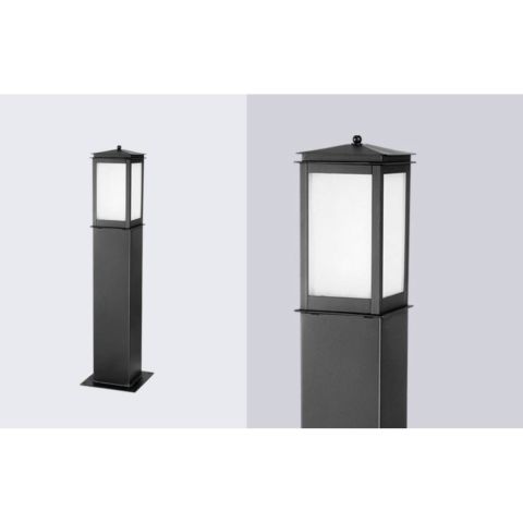 Farola Urbano Columna Rectangular Lámpara Led 220V E27 20W