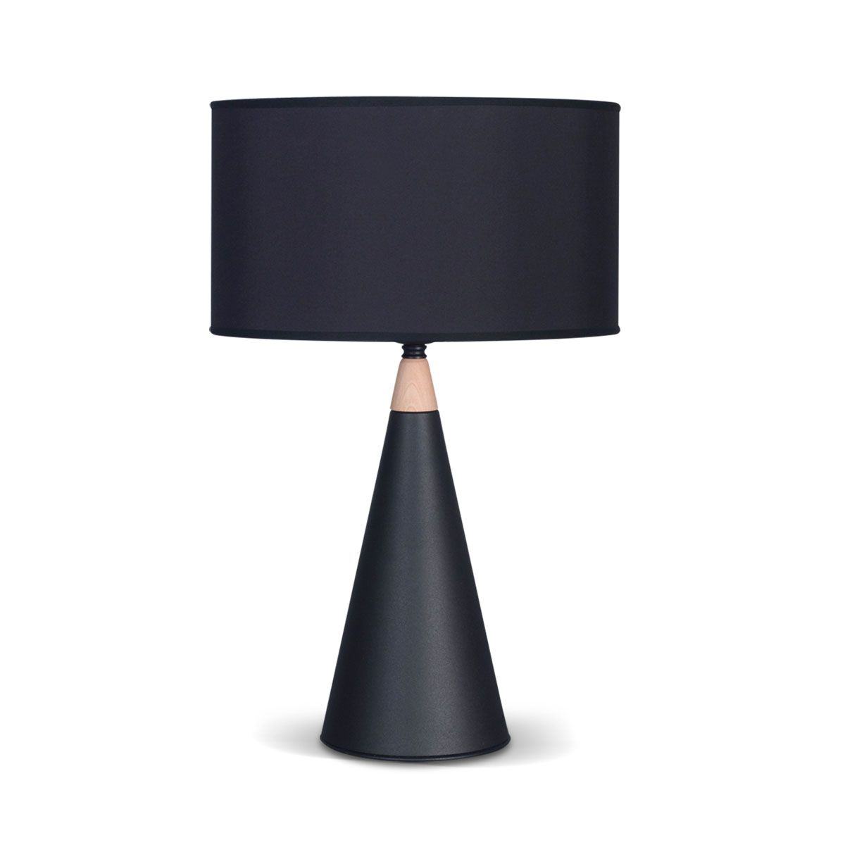 Velador Icono Base Cónica Pantalla Cilíndrica  Lámpara Led E27 220V 7W