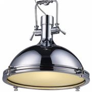 Colgante Naval Faustina Media Esfera Con Tapa Lámp E27 220V 7W