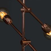 Colgante Moderno Epcot Varillas Cruzadas Lámpara Filamento G125 E27 8W