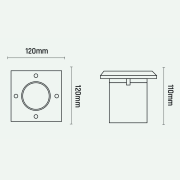 Embutible York De Piso GU10 220V 10W