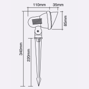 Estaca London GU10 220V 10W