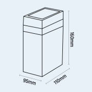 Aplique Liverpool I Unidireccional GU10 10W