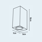 Aplique Manchester II Bidireccional 20W GU10 220v