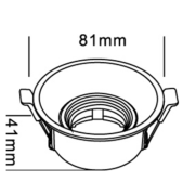 Embutido Cosme Cuadrado o Redondo de Aluminio DICRO GU10 220v