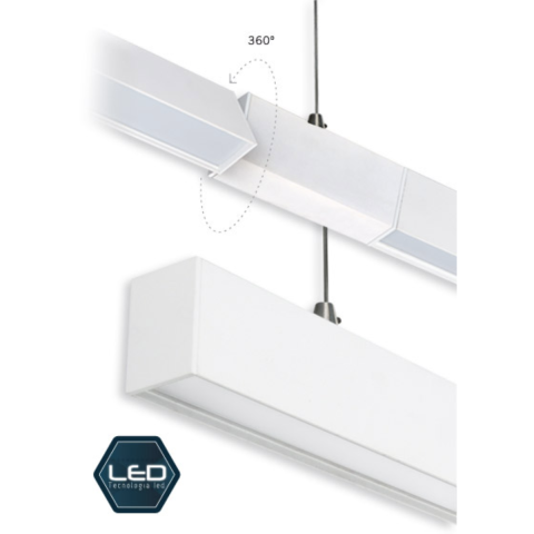 Luminaria Flow Para Aplicar O Suspender Lámpara LED Cálida o Fría