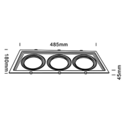 Embutido Zafir De Chapa GU10 220v