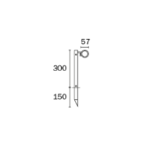 Jabalina GU10 Con Barral En Aluminio 10W